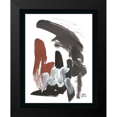 Noir One Black Modern Wood Framed Art Print by Wieners, Valerie