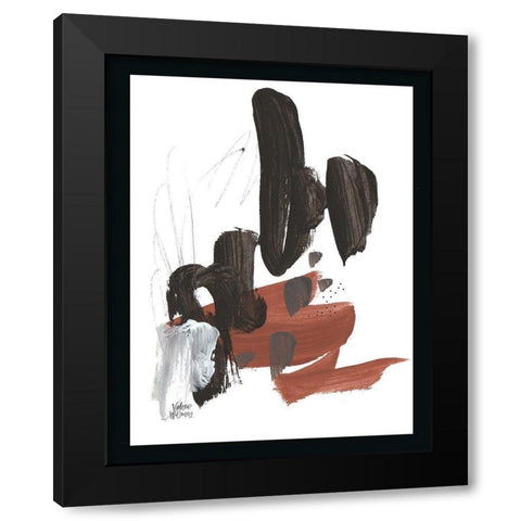 Noir Three Black Modern Wood Framed Art Print by Wieners, Valerie