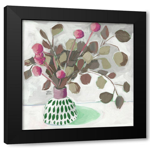 Christmas Pot Black Modern Wood Framed Art Print with Double Matting by Wieners, Valerie