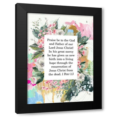 Praise Be Black Modern Wood Framed Art Print with Double Matting by Wieners, Valerie