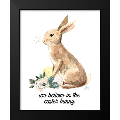 We Believe Black Modern Wood Framed Art Print by Wieners, Valerie