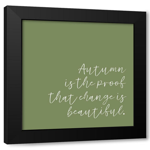 Autumn Black Modern Wood Framed Art Print with Double Matting by Wieners, Valerie