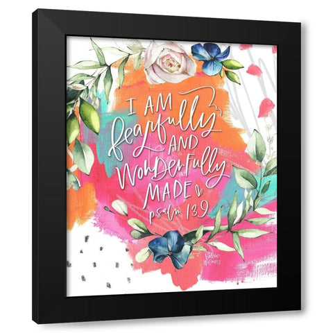 Wonderfully Made Black Modern Wood Framed Art Print with Double Matting by Wieners, Valerie