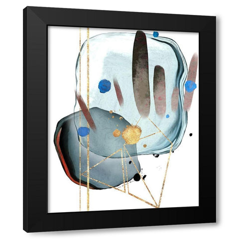 Baby Steps Black Modern Wood Framed Art Print with Double Matting by Burney, Yvonne Coleman