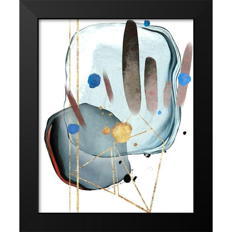 Baby Steps Black Modern Wood Framed Art Print by Burney, Yvonne Coleman