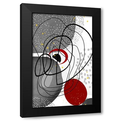 Graystone Black Modern Wood Framed Art Print by Burney, Yvonne Coleman