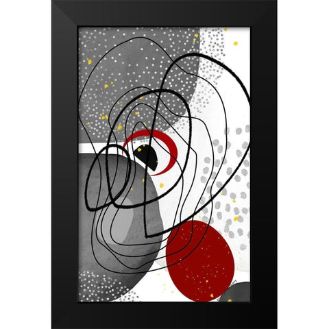 Graystone Black Modern Wood Framed Art Print by Burney, Yvonne Coleman