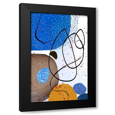 Cool Vibes Black Modern Wood Framed Art Print with Double Matting by Burney, Yvonne Coleman