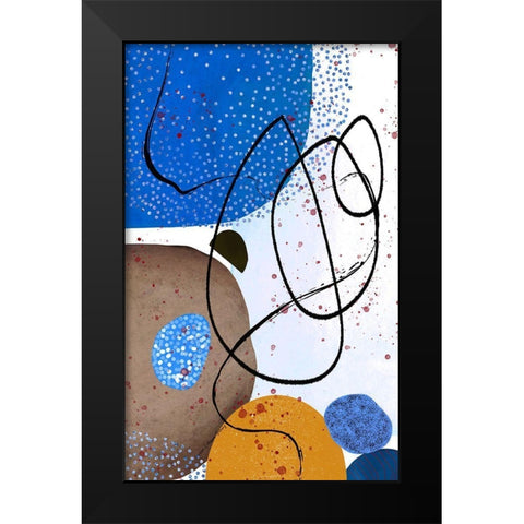 Cool Vibes Black Modern Wood Framed Art Print by Burney, Yvonne Coleman