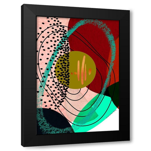 All Directions Black Modern Wood Framed Art Print with Double Matting by Burney, Yvonne Coleman