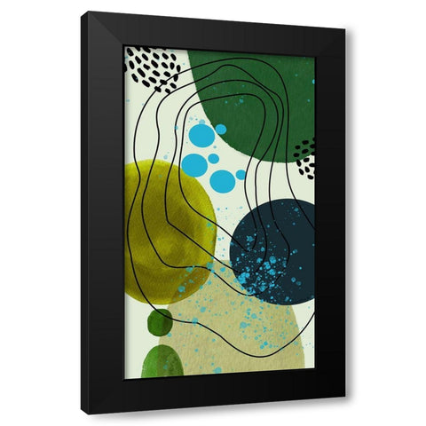 Spring Peeking Through Black Modern Wood Framed Art Print by Burney, Yvonne Coleman