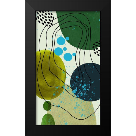 Spring Peeking Through Black Modern Wood Framed Art Print by Burney, Yvonne Coleman