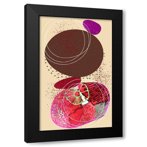 Gotcha Black Modern Wood Framed Art Print with Double Matting by Burney, Yvonne Coleman