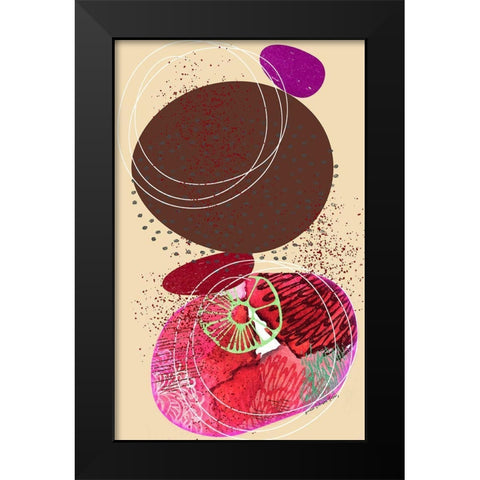 Gotcha Black Modern Wood Framed Art Print by Burney, Yvonne Coleman