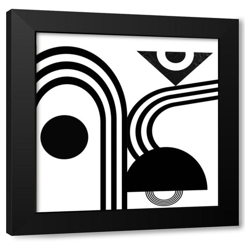 The Maze Black Modern Wood Framed Art Print with Double Matting by Burney, Yvonne Coleman