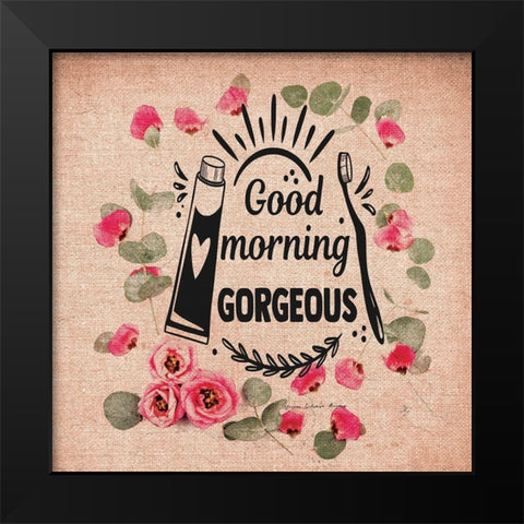 GM Gorgeous Black Modern Wood Framed Art Print by Burney, Yvonne Coleman