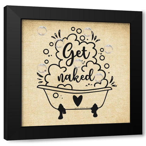 Get Naked Black Modern Wood Framed Art Print with Double Matting by Burney, Yvonne Coleman