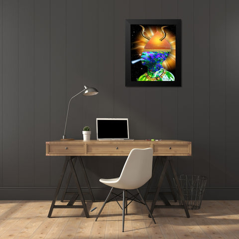 In Living Color Black Modern Wood Framed Art Print by Burney, Yvonne Coleman