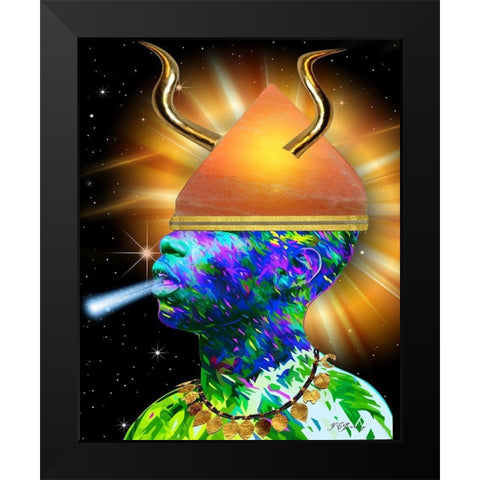 In Living Color Black Modern Wood Framed Art Print by Burney, Yvonne Coleman