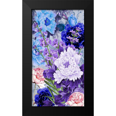 Purpliscious Addition Black Modern Wood Framed Art Print by Burney, Yvonne Coleman