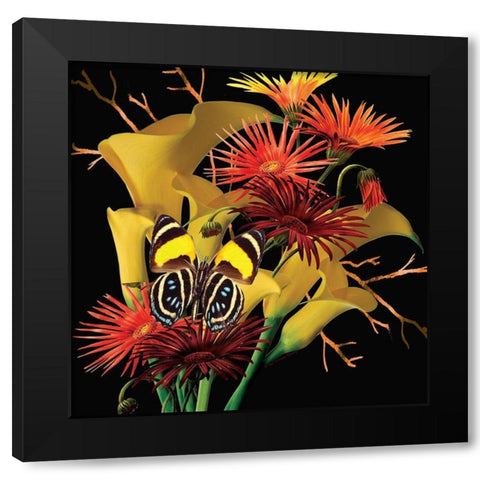 Yellow Supreme Black Modern Wood Framed Art Print by Burney, Yvonne Coleman
