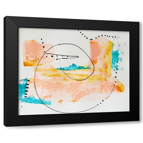 Board Walk Blush Black Modern Wood Framed Art Print by Burney, Yvonne Coleman