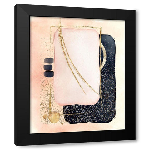 Powered Sugar Black Modern Wood Framed Art Print with Double Matting by Burney, Yvonne Coleman
