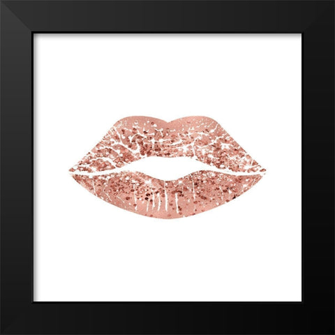 Sweet Lips Black Modern Wood Framed Art Print by Burney, Yvonne Coleman