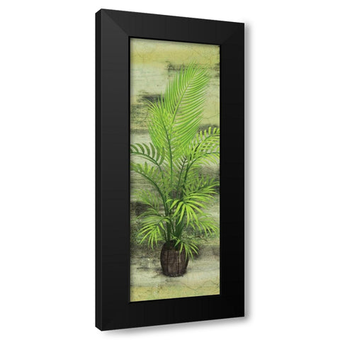 Palm Tree Black Modern Wood Framed Art Print by Burney, Yvonne Coleman