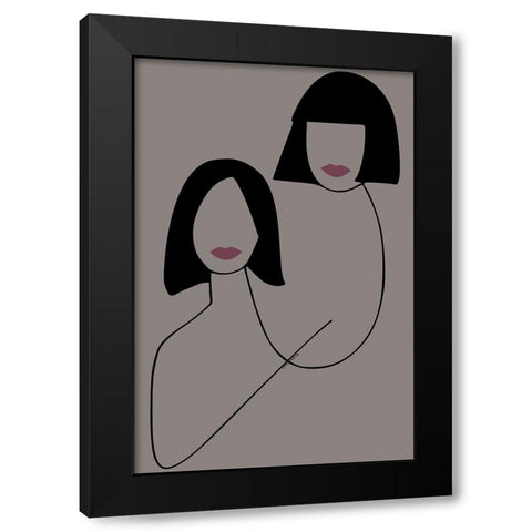 Glambition Black Modern Wood Framed Art Print with Double Matting by Burney, Yvonne Coleman