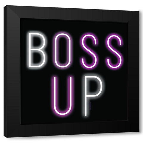 Boss Up Black Modern Wood Framed Art Print by Burney, Yvonne Coleman