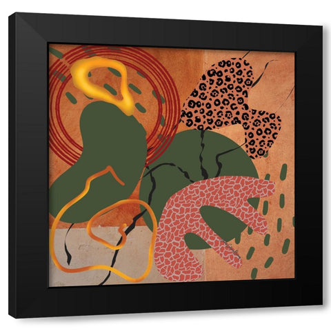 Soul Searcher Black Modern Wood Framed Art Print by Burney, Yvonne Coleman