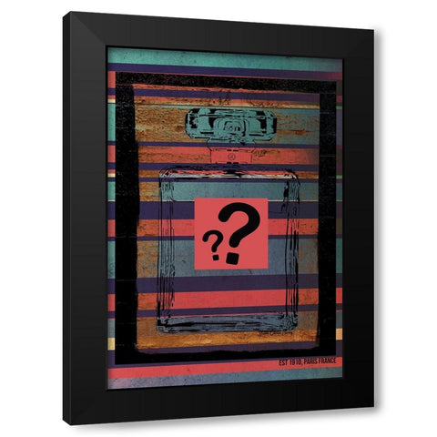 Perfume Black Modern Wood Framed Art Print by Burney, Yvonne Coleman