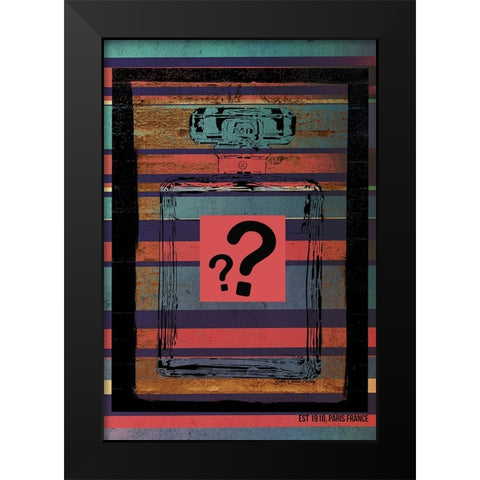 Perfume Black Modern Wood Framed Art Print by Burney, Yvonne Coleman