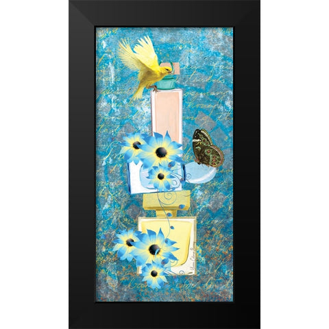 Splash I Black Modern Wood Framed Art Print by Burney, Yvonne Coleman