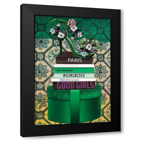 Good Girls Black Modern Wood Framed Art Print by Burney, Yvonne Coleman