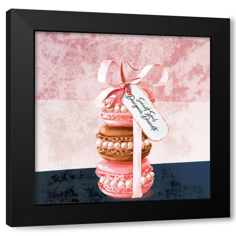 Sweet Soul Desserts Black Modern Wood Framed Art Print with Double Matting by Burney, Yvonne Coleman