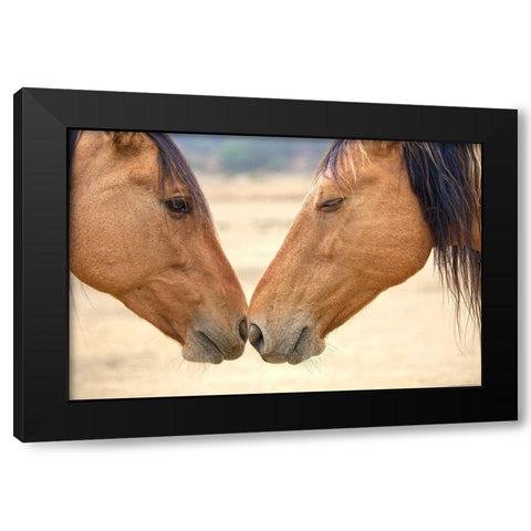 Best Friends Black Modern Wood Framed Art Print by Yellow Cafe