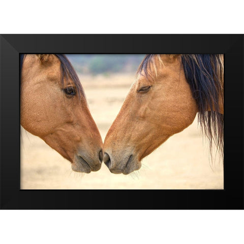 Best Friends Black Modern Wood Framed Art Print by Yellow Cafe