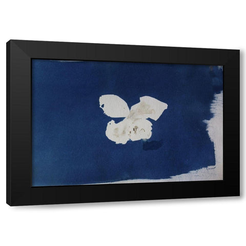 Blue IV Black Modern Wood Framed Art Print by Yellow Cafe