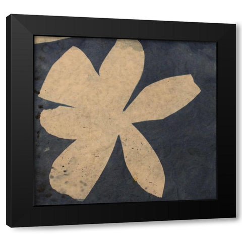 Blue 37 Black Modern Wood Framed Art Print with Double Matting by Yellow Cafe
