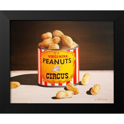 Circus Peanuts Black Modern Wood Framed Art Print by Yellow Cafe