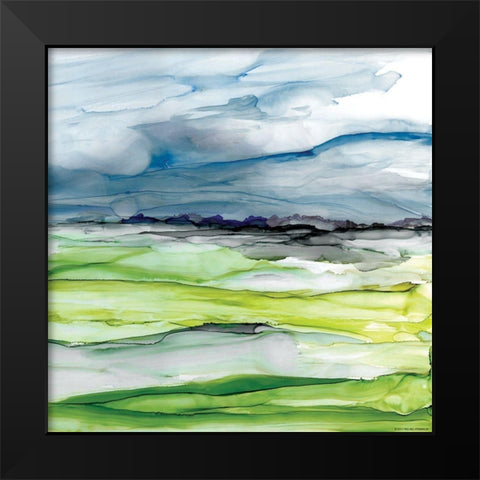 Washed Vistas I Black Modern Wood Framed Art Print by Yellow Cafe