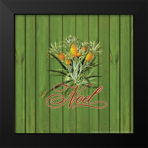 Noel Black Modern Wood Framed Art Print by Yellow Cafe