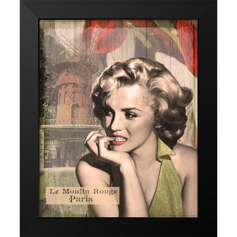 The Thinker Black Modern Wood Framed Art Print by Yellow Cafe