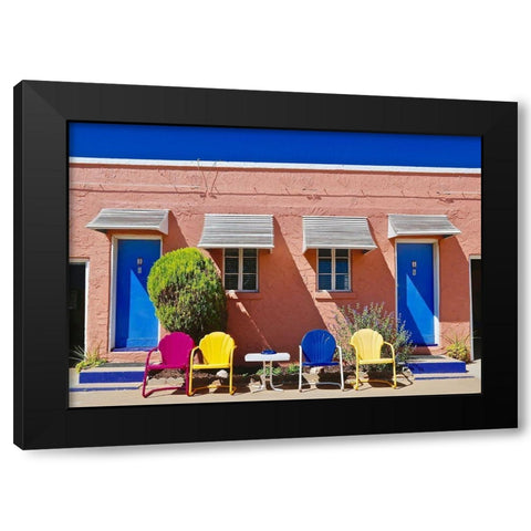 Curb Appeal Black Modern Wood Framed Art Print with Double Matting by Yellow Cafe