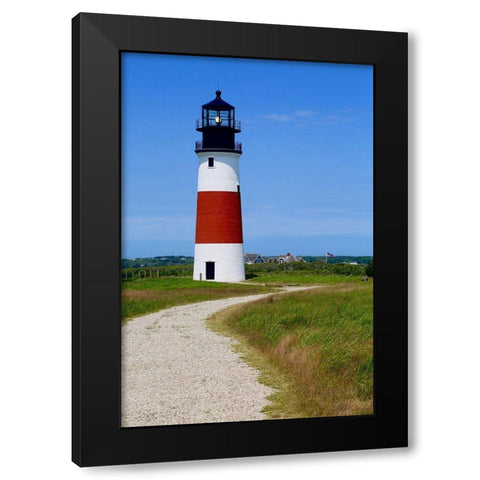Lighthouse VIII Black Modern Wood Framed Art Print by Yellow Cafe