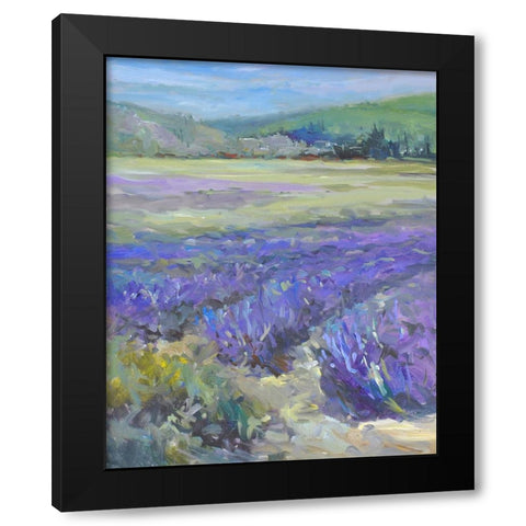 Lavender   Black Modern Wood Framed Art Print with Double Matting by Yellow Cafe