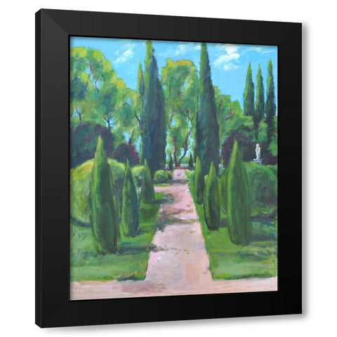 Lake Gardens Black Modern Wood Framed Art Print with Double Matting by Yellow Cafe