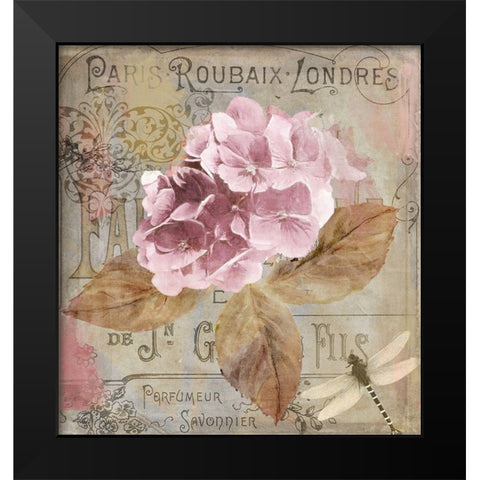 Jardin Rouge II Black Modern Wood Framed Art Print by Sommers, Mindy